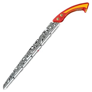 德国大马士革手锯纹钢木工伐木锯 加长伐木锯园林果树修枝锯子