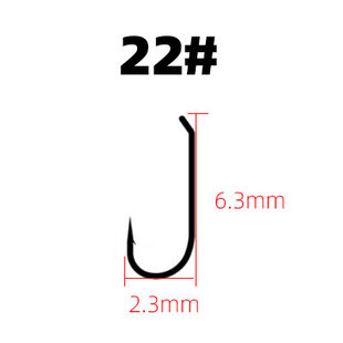 浮水飞蝇裸钩 溪流钩 钩 促R50标准干式 高碳钢带倒刺管付鱼钩新