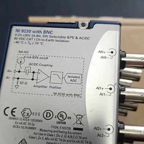 几乎全新 原装 9230三通道数据采集模块，带BNC—议价