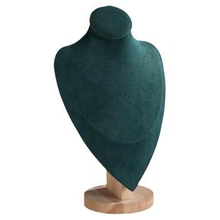 实木首饰架项链架子展示架珠宝展示道具模特头人像项链架托收纳