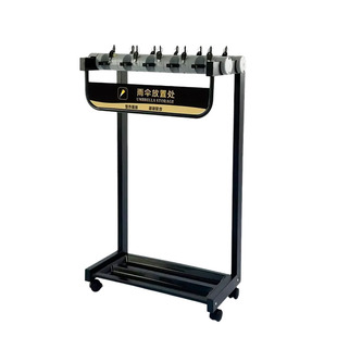 带锁头雨伞架黑色可定制LOGO广告配套商务长柄伞收纳商用酒店便民