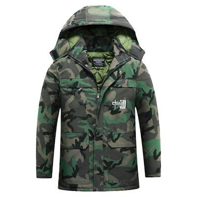 结实耐磨迷彩大衣防风保暖棉袄