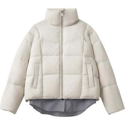 播商场同款半高领短款羽绒服女24冬新款宽松保暖外套BDR4RD4102