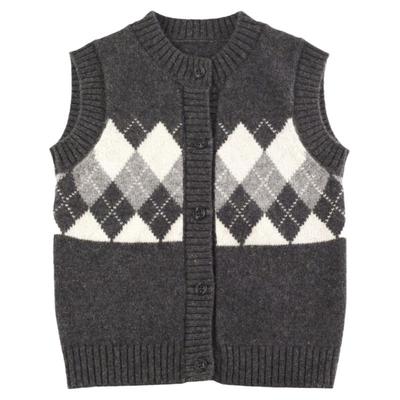 男童保暖山羊绒马甲开衫