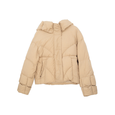 忘城文艺复古短款连帽