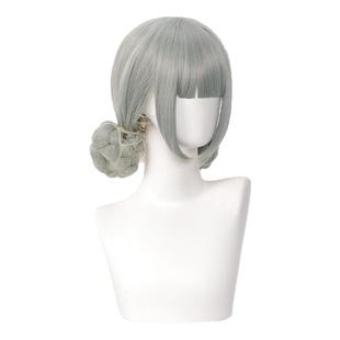 【伽氏工坊】王者小乔cos假发荣耀天鹅之梦黑白天鹅皮肤双发苞