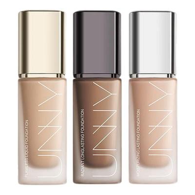 unny粉底液2.0白盖黑盖粉底液