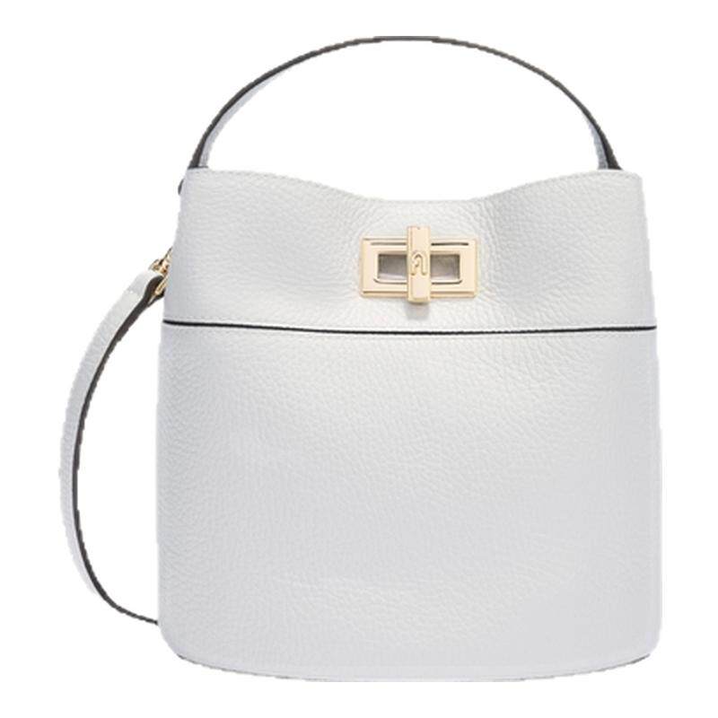 【春夏新品】FURLA芙拉AMELIA牛皮迷你女士手提斜挎包水桶包