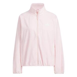 Adidas/阿迪达斯2025春新款拒水防泼满印宽松女夹克JY7703 JY7702