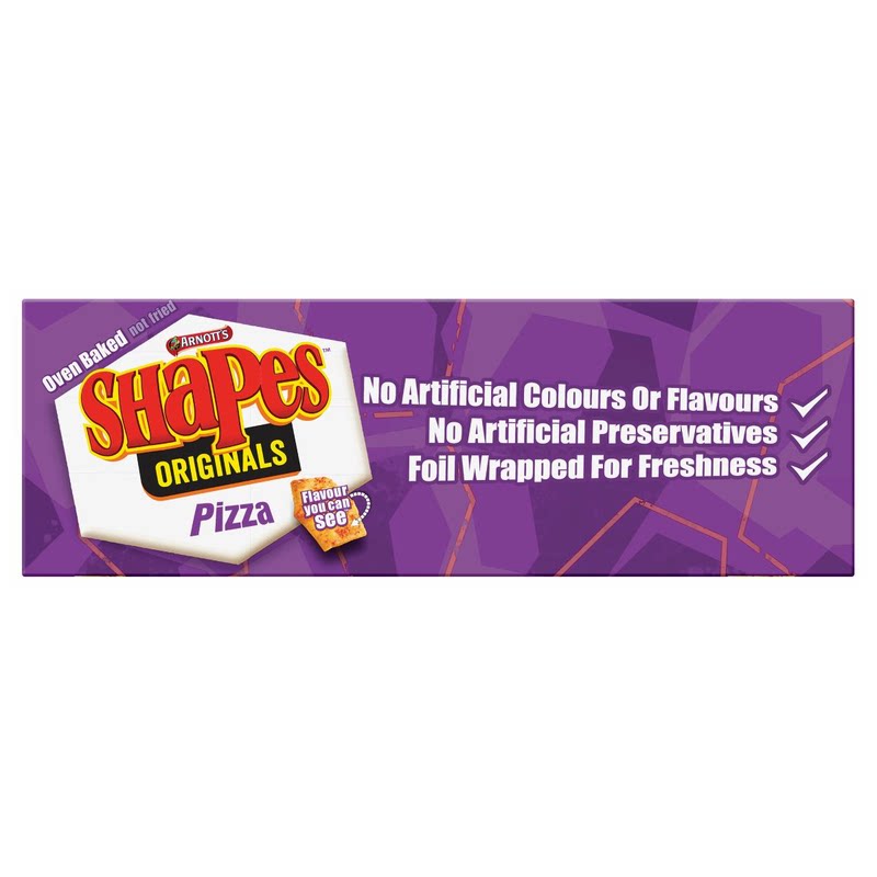 雅乐思SHAPES 薄饼味脆饼干190克薄脆饼干车打芝士味苏打饼干盒装