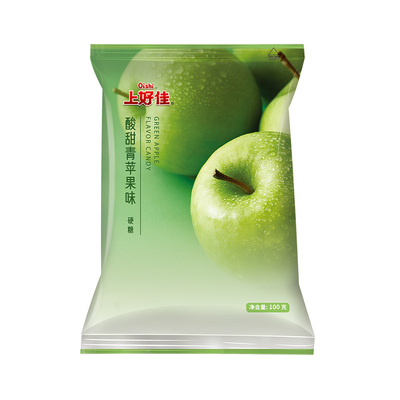 oishi上好佳青苹果味硬糖