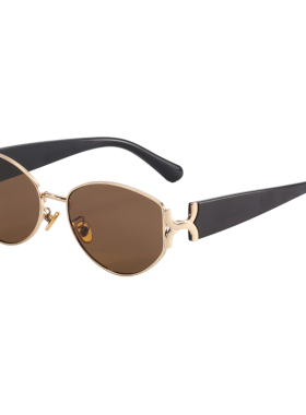 老钱风猫眼大框显瘦防晒墨镜女