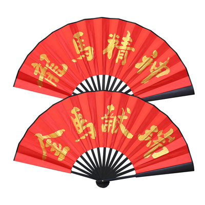 2026马年扇子红色折扇新年拍照拍摄道具挂饰表演拜年视频马到成功