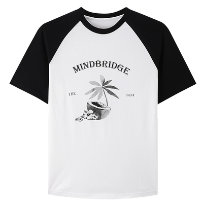 MindBridge撞色插肩袖T恤