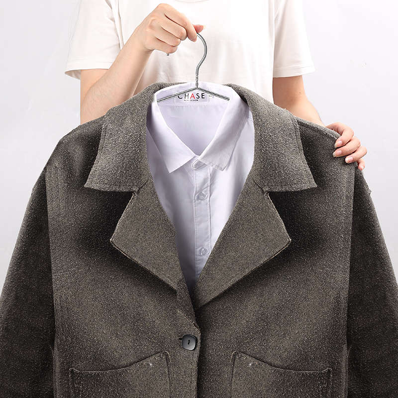 304不锈钢衣架家用挂晾衣服架子加粗加厚凉铁晒衣挂宿舍实心撑子