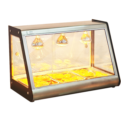 新款不锈钢炸鸡板栗保温展示柜