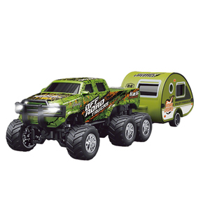 桌面迷你遥控汽车合金小型越野车儿童玩具小车男孩四驱大脚车1:64