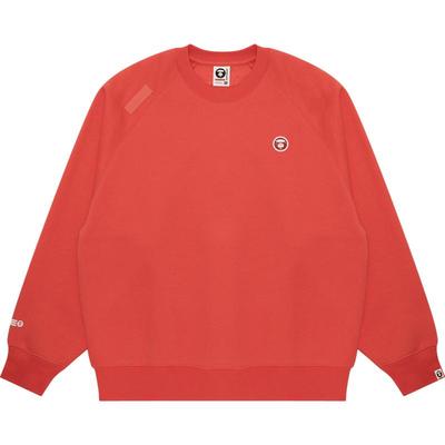 Aape字母发泡厚绒休闲圆领卫衣