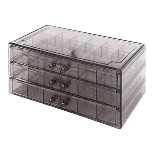 饰品耳环收纳盒分格透明大容量多层耳钉项链戒指防氧化桌面首饰盒