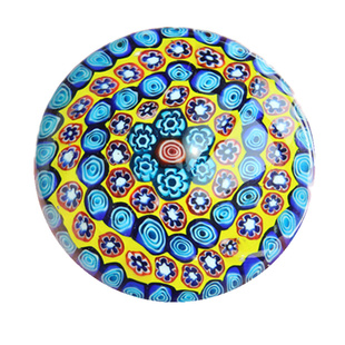 淄博特产琉璃万花球摆件镇纸手工艺品书桌装饰礼品纪念品儿时礼物