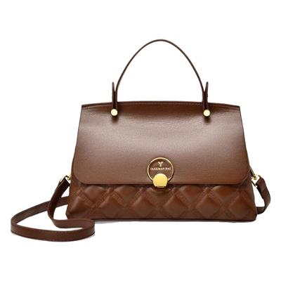 小众轻奢质感菱格手提包