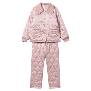 冬季女款三层夹棉睡衣女冬2025新款加厚中式国风高级感女士家居服