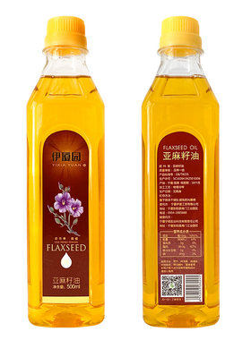 物理初冷榨亚麻籽油宁夏亚麻籽