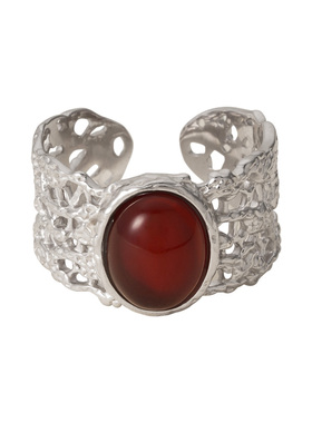 素图女925银简约气质百搭指环女