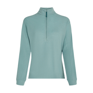 icebreaker可机洗美利奴羊毛女260 Waffle针织长袖套头衫混纺滑雪