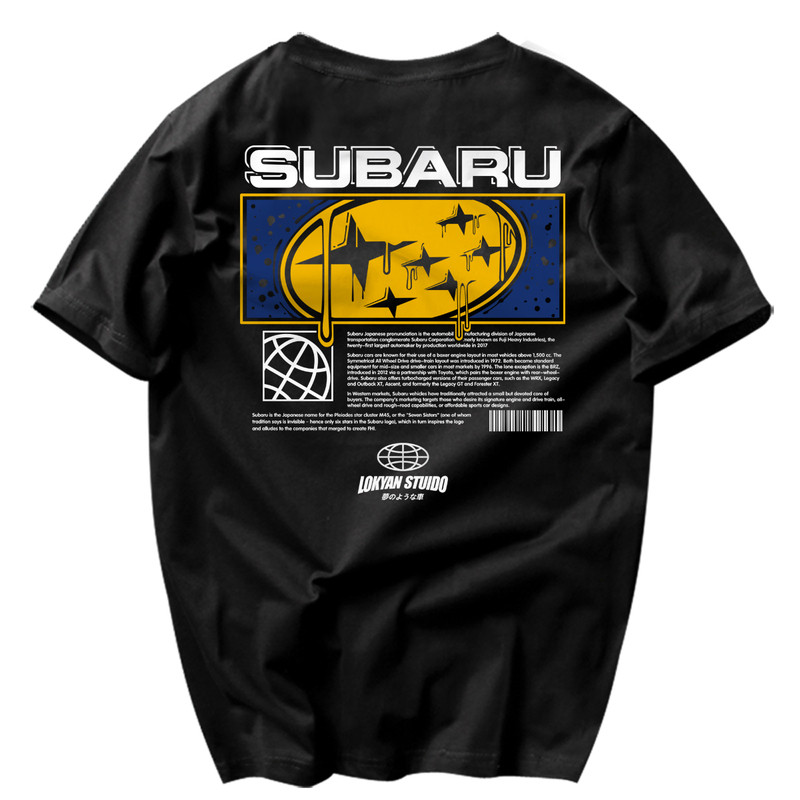 扫把佬T恤Subaru短袖STI服饰
