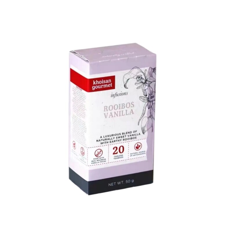 新2025年7月产/南非原装进口香草路易波士茶20茶包线叶金雀花