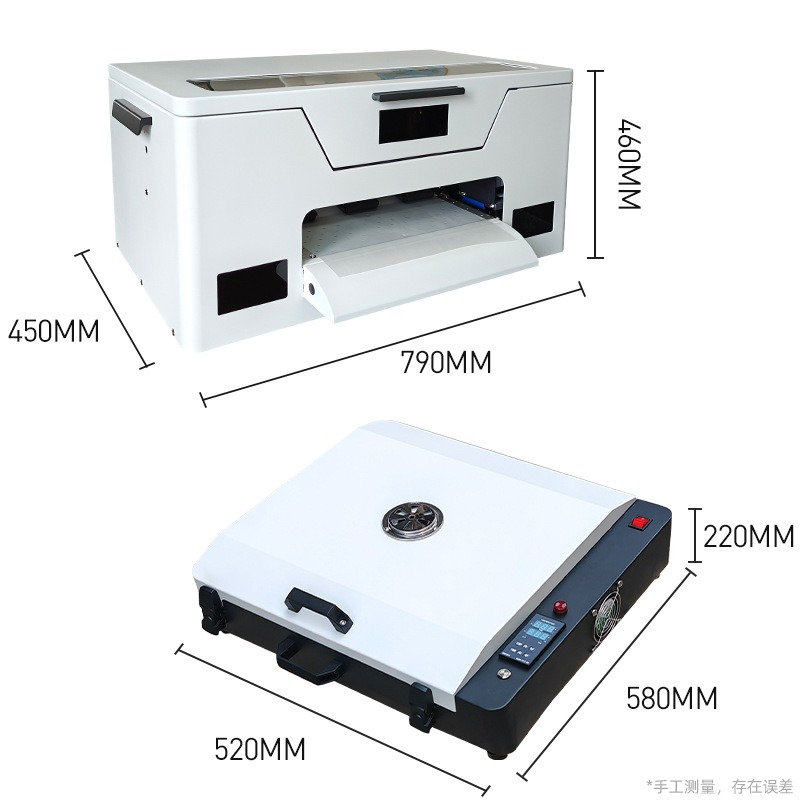 厂家新款a3白墨烫画打印机xp600单喷头热转印短袖抱枕dtf打印机器