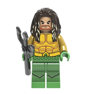 海王积木亚瑟Aquaman湄拉黑蝠鲼人仔周边玩具DC电影正义联盟76095