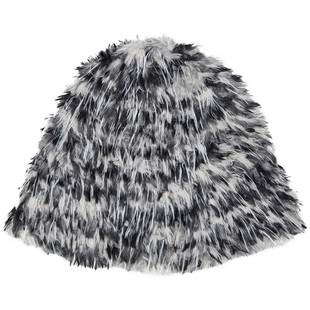 热风女士帽子毛绒保暖冷帽2025年冬季新款时尚潮流针织包头帽