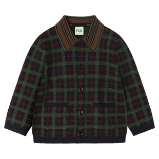 7Z Little现货 丹麦FUB FW25秋冬儿童保暖羊毛外套裤子开衫