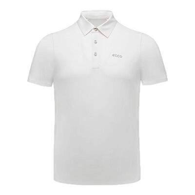 ECCO高尔夫POLO衫男款 26新简约舒适吸汗抗皱短袖T恤男EG253T009