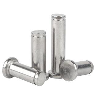 304不锈钢销轴平头带槽销轴插销卡簧定位圆柱销M3M4M5M6M8M10-M20