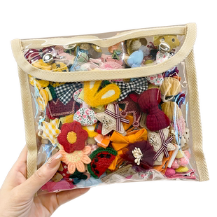 婴儿头饰儿童宝宝胎毛发夹小女孩发饰发量少汗毛夹可爱不伤发发卡