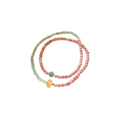 天然石碧玺双层手链女新中式复古