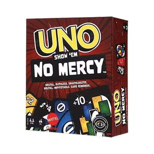 正版UNO纸牌乌诺棕色绝不留情NO Mercy168张美泰休闲聚会欢乐游戏
