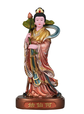 八仙过海吕洞宾何仙姑神像摆件