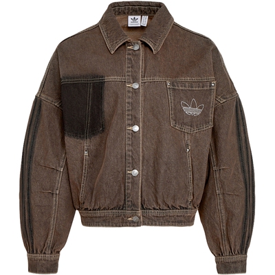 adidas阿迪达斯三叶草女子运动健身夹克外套KR5041