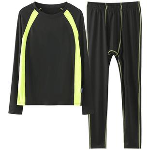 胖童男童运动训练服套装中大童儿童足球篮球紧身衣体能打底速干衣