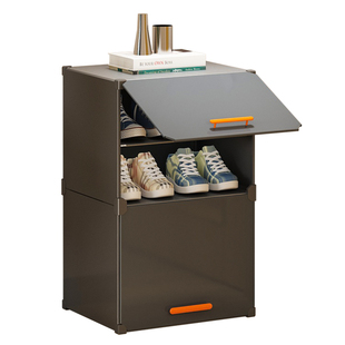 简易宿舍防尘鞋架子出租房屋用家用门口窄小型鞋柜收纳柜一体靠墙