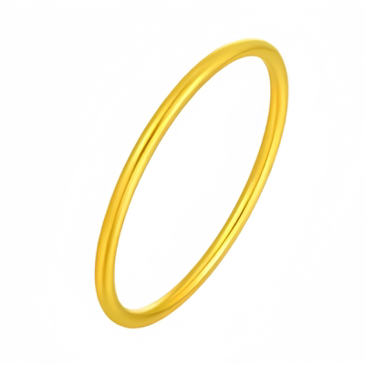 水贝老铺金包银古法实心素圈手镯