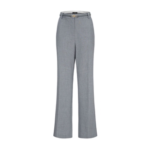 Scofield女装都市洒脱高腰微喇西装长裤金属腰带2026春季新品