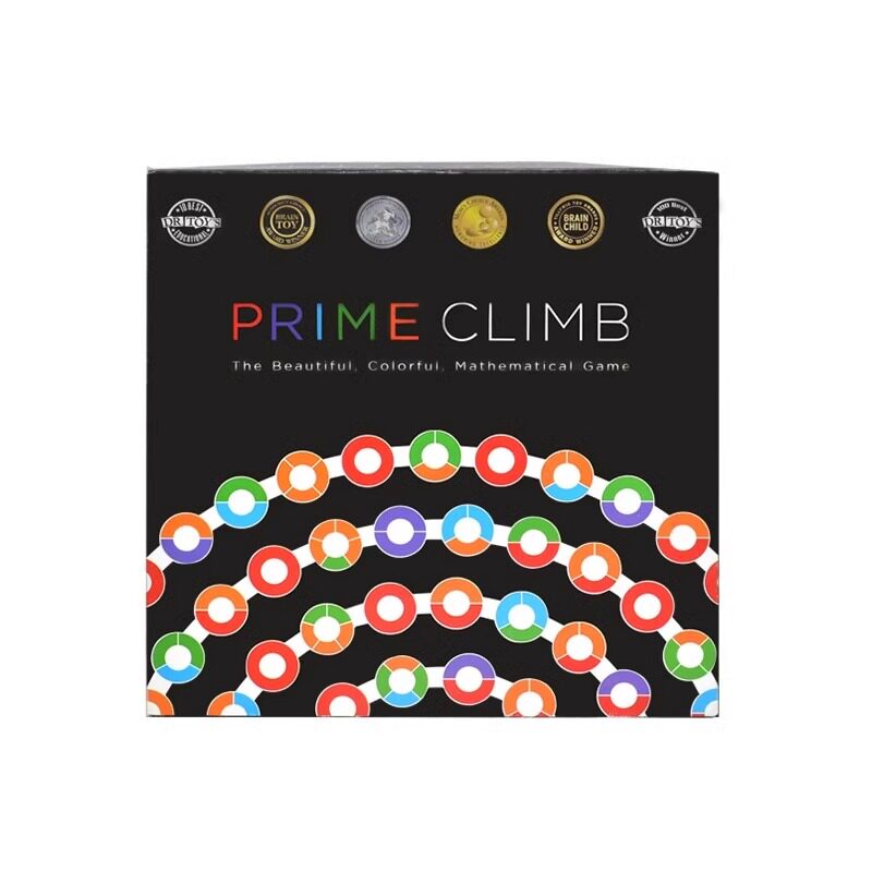 Prime Climb美国数字跳棋亲子互动桌游数学跳棋圆点卡数感玩具