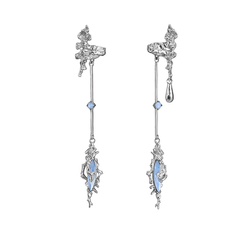 海域秘语系列耳挂耳饰原创小众设计耳环无耳洞耳骨夹女高级感冷淡