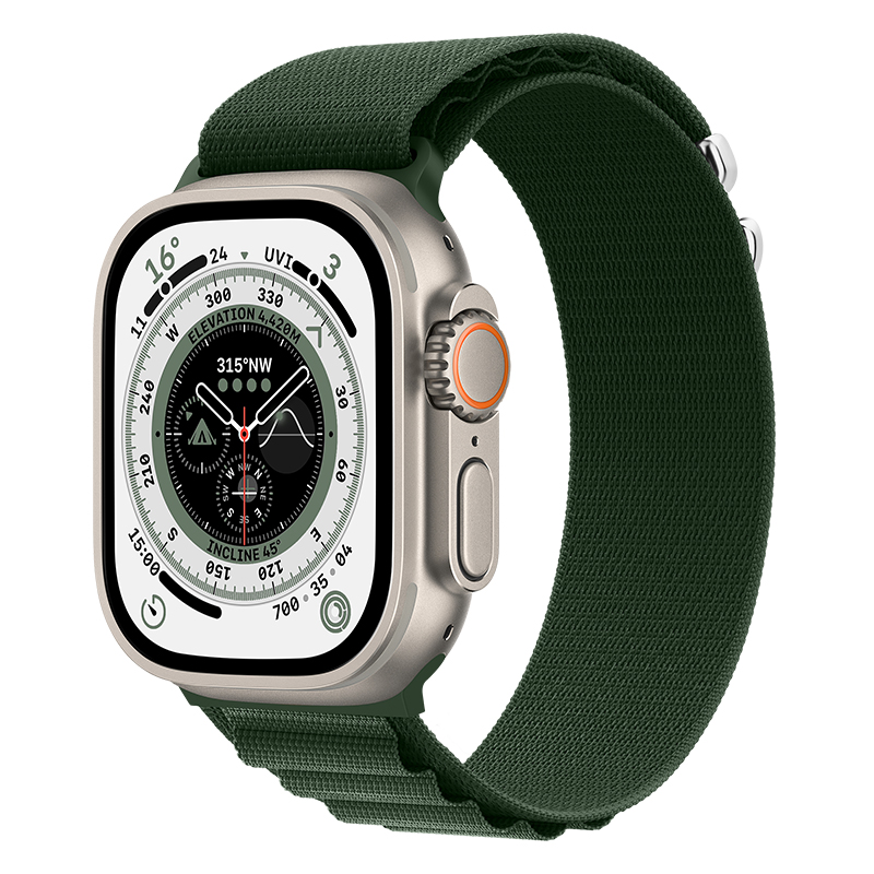 适用iwatch表带高山回环applewatchultra2表带s9男8代7/6/5/4苹果手表se表带尼龙运动44新款45mm49女41创意s8