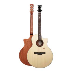 Trumon楚门新1系列2系原声单板民谣吉他初学者进阶可加装电箱41寸